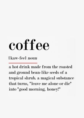 COFFEE funny text definiti