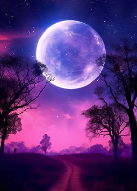 Lilac Moon Night