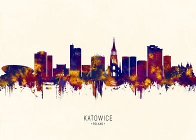 Katowice Poland Skyline