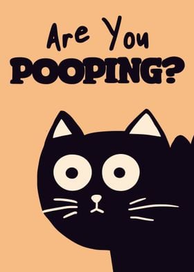 Bathroom Cat Funny Humor