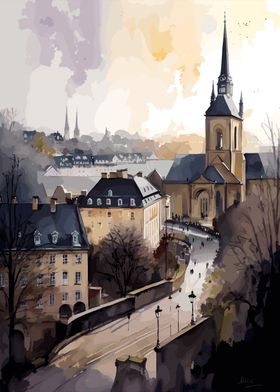 Luxembourg Illustration