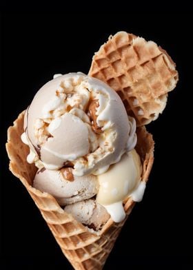 Ice Cream in a Waffle Cone