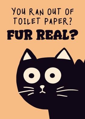 Bathroom Cat Funny Humor