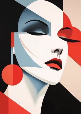 Woman Bauhaus Wall Art