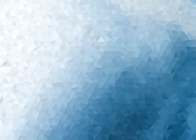 Low poly triangles blue wh