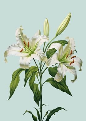 White Flower Lily Easter