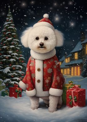 Bichon Frise Christmas Dog