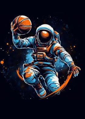 Astronaut Basketball space