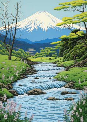 Fuji Japanese Painting