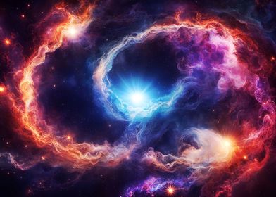 Spiral Nebular Star