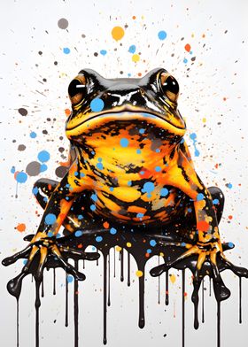 Colorful Frog Painting