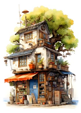 old japanese bookstore