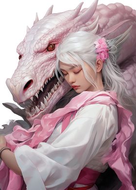 Girl with her Dragon