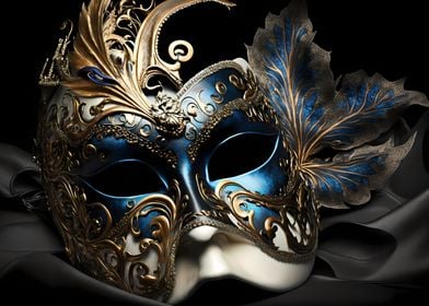 Women in mask gold