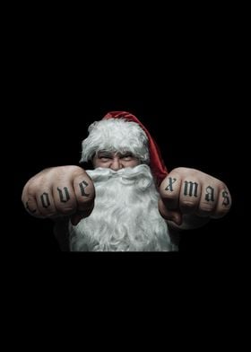 Love Xmas Santa Claus for