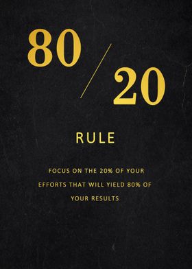 80 20 rule vintage