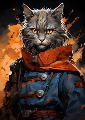 Warrior Cat Painting