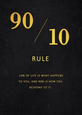 90 10 rule vintage