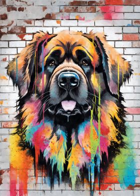 Leonberger Dog Graffiti