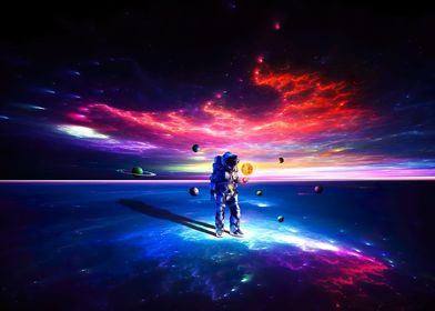 Astronaut in space