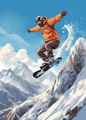 Snowboard Jump