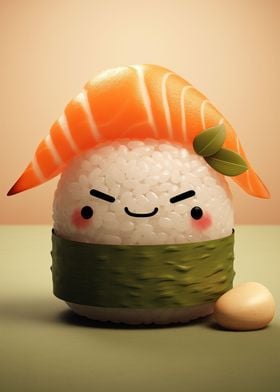 Cute Sushi Sailor Captain