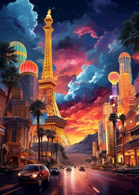 illustration of Las Vegas