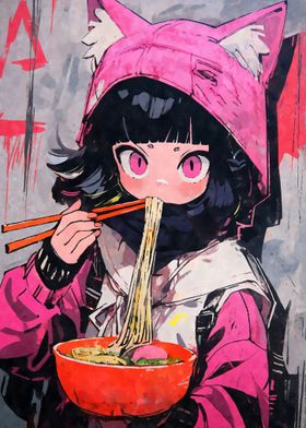 Kawaii Cat Girl Ramen