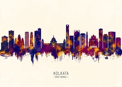 Kolkata India Skyline