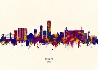 Konya Turkey Skyline