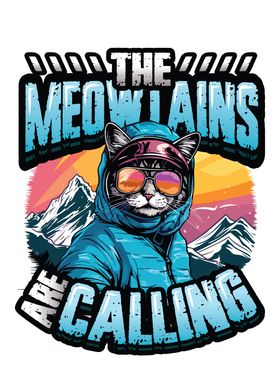 Meowtains Snowboarding