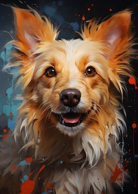 Happy Dog Painting