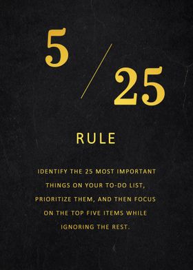 5 25 rule vintage