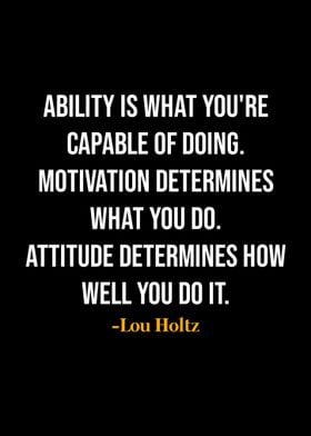 Lou Holtz Quote