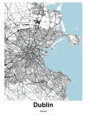 Dublin city map