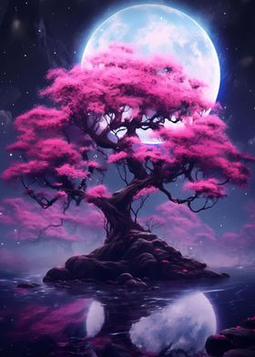 Fantasy Landscape moon