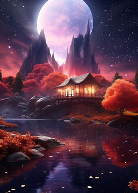 Cabin in a fantasy world