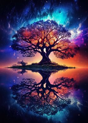 Vibrant Tree of Life Art 