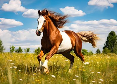 Wild Mustang Horse