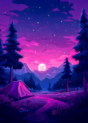 Beautiful Camping Night