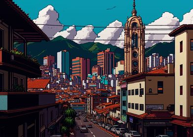 Bogota Pixel Art