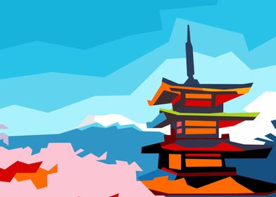 pop art mount fuji