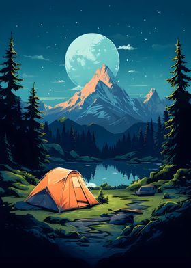 Beautiful Camping Night