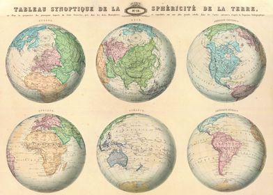 World map French language