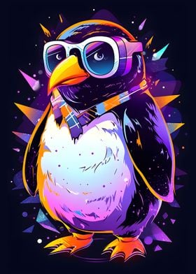 Cool Penguin in Sunglasses