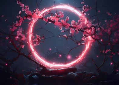 cherry blossom circle