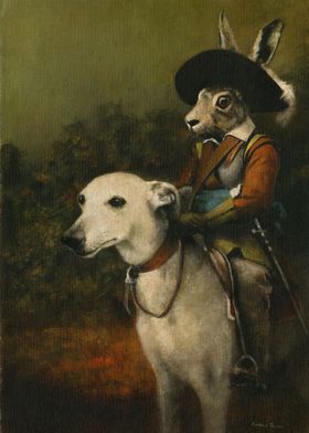 Whippet And Hare Cavalry