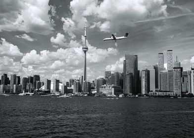 Urban Flight over Toronto