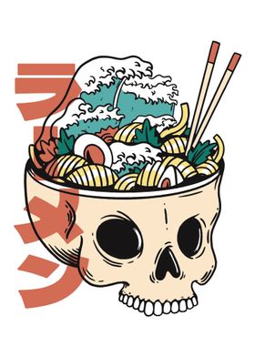 Skull With Ramen