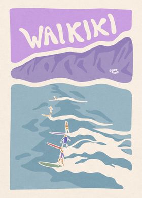 Hawaii waikiki surf
